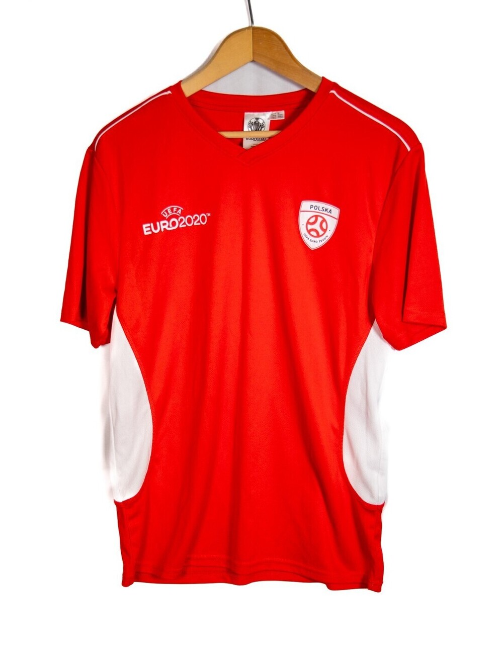 Poland Euro 2020 UEFA Official Jersey Polska Red / White - Men's M